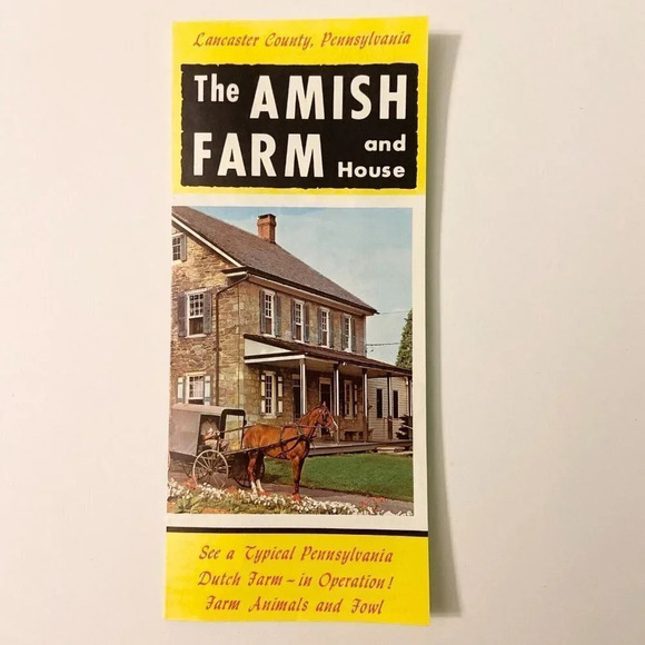Vintage 1967 The Amish Farm and House Pennsylvania Travel Brochure Souvenir - Picture 10 of 10
